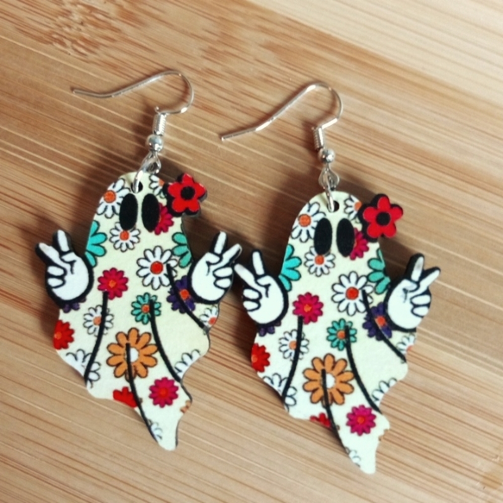🆕 Hippie Ghost Earrings